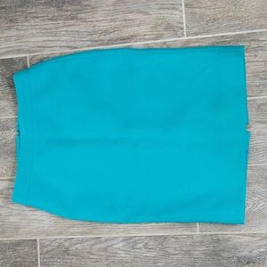 J. CREW Wool Pencil Skirt Size 00 Green
